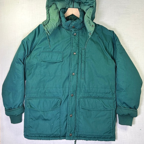 Cabela's Other - VTG Cabelas Hunting Parka Puffer Mens M Jacket USA Green Heavy Down Quilted Hood